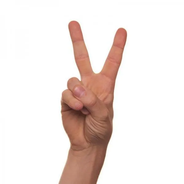 What Does Two Fingers Up Mean?