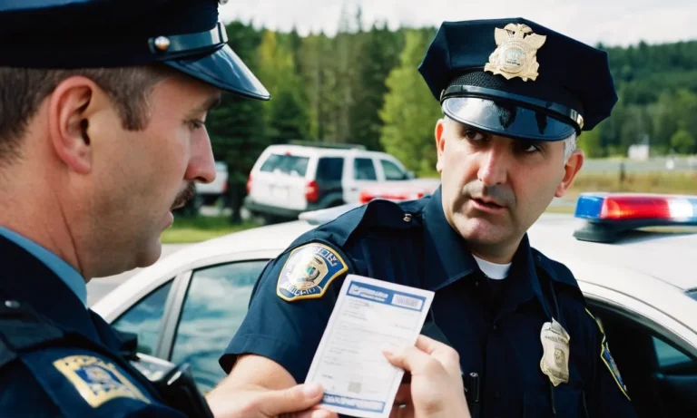 Can Police Give You A Ticket Without Telling You?