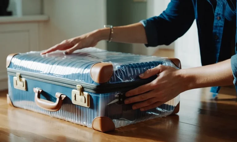 Can I Wrap My Luggage In Plastic At Home?