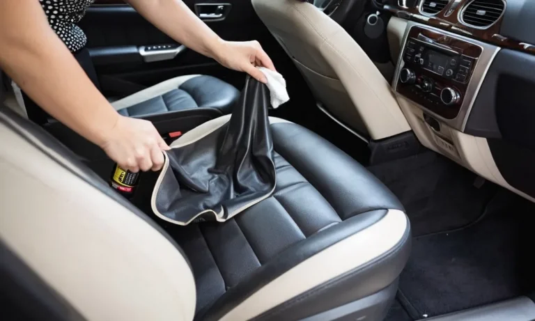 Diy Leather Car Seat Cleaner: A Comprehensive Guide