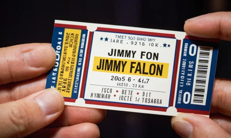 How Much Do Jimmy Fallon Tickets Cost In 2023?