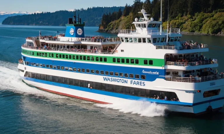 Washington State Ferries Fees: A Comprehensive Guide