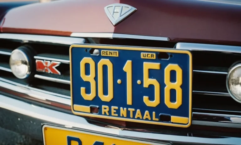 How To Look Up A Rental Car License Plate
