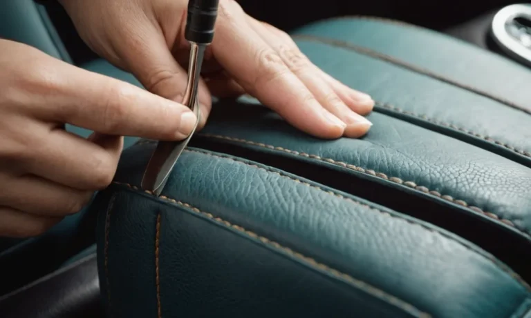 How To Repair Leather Car Seats: A Step-By-Step Guide